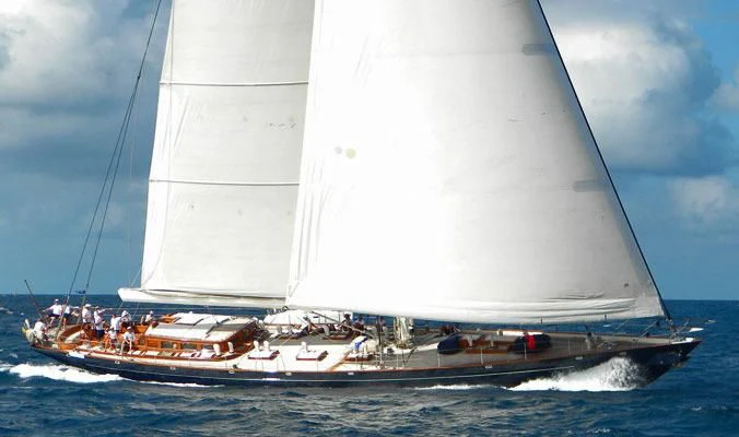 a boat with people on it aboard SHAMOUN Yacht for Sale