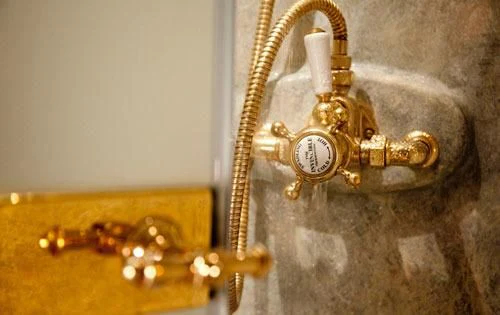 a gold door handle aboard SHAMOUN Yacht for Sale