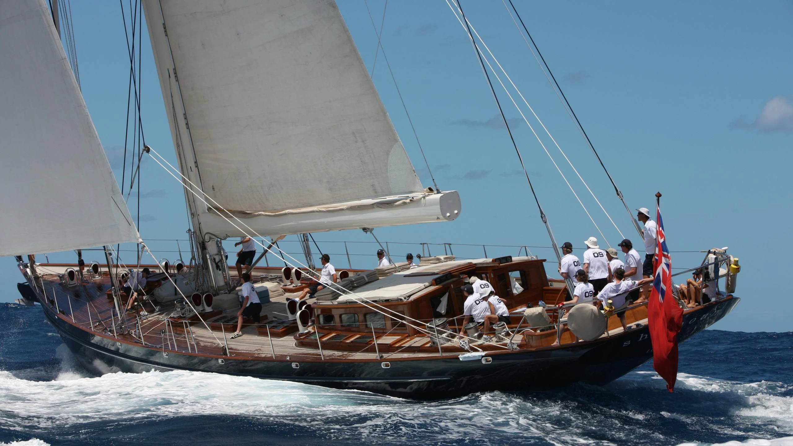 a boat with people on it aboard SHAMOUN Yacht for Sale
