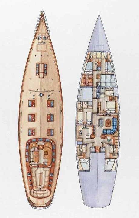 a couple of tall buildings aboard SHAMOUN Yacht for Sale