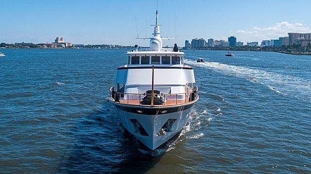 a boat on the water aboard IVORY LADY Yacht for Sale