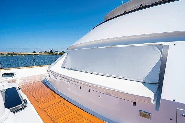 a boat on a deck aboard IVORY LADY Yacht for Sale