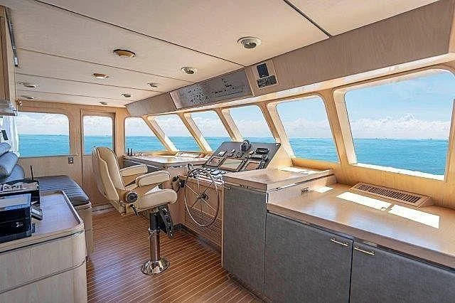inside of a train aboard IVORY LADY Yacht for Sale