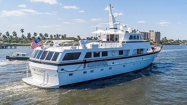 a boat on the water aboard IVORY LADY Yacht for Sale