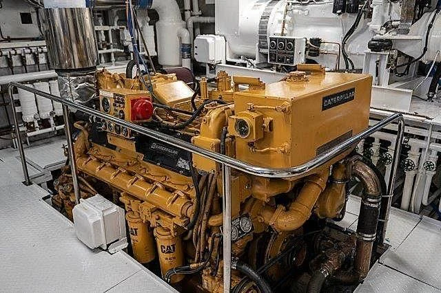a machine with a large piece of equipment on it aboard IVORY LADY Yacht for Sale