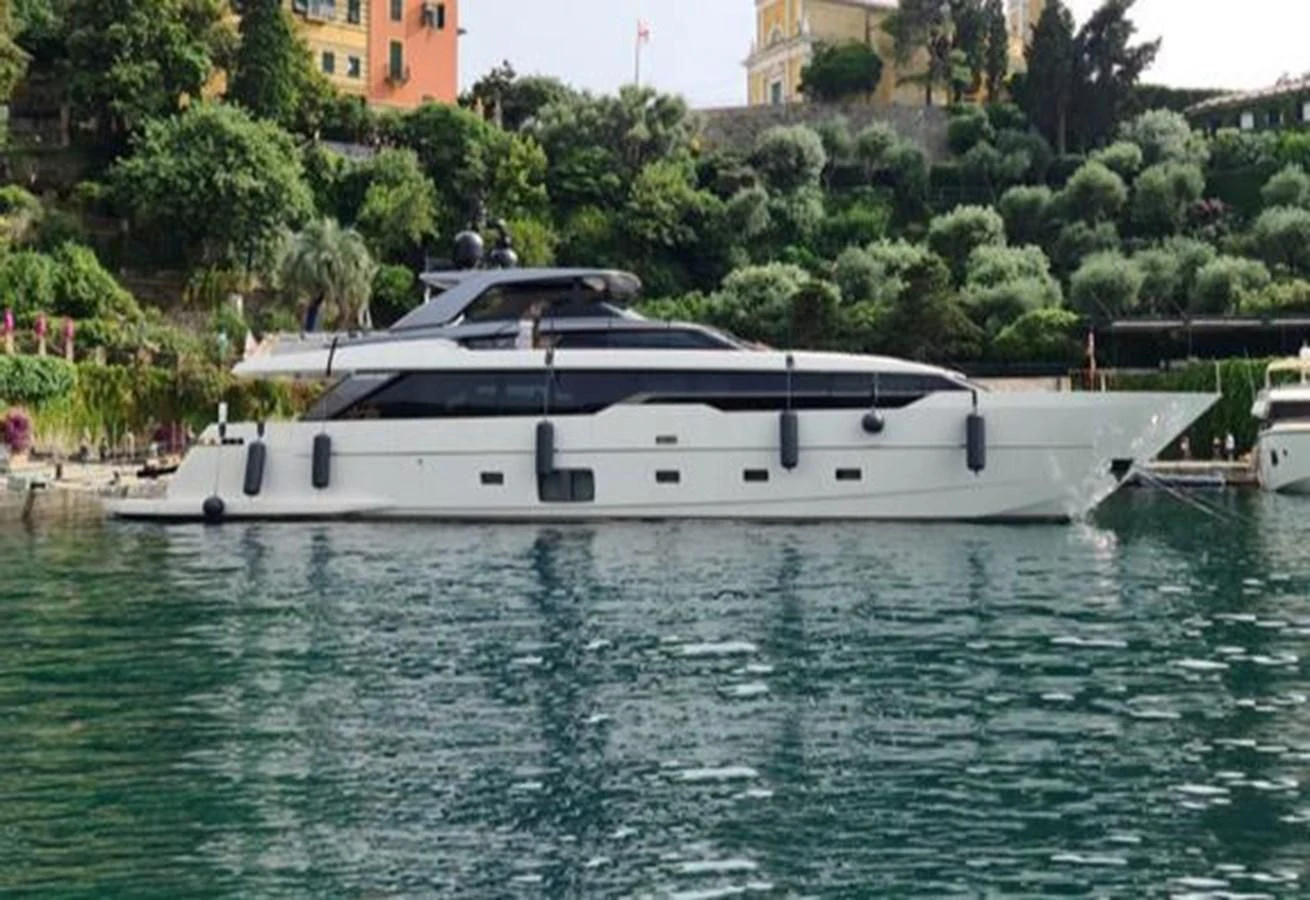 a boat in the water aboard 2021 SANLORENZO SD96 #95 Yacht for Sale