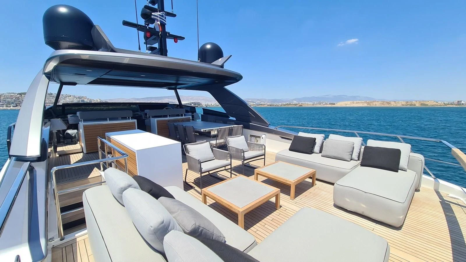 a boat on the water aboard 2021 SANLORENZO SD96 #95 Yacht for Sale