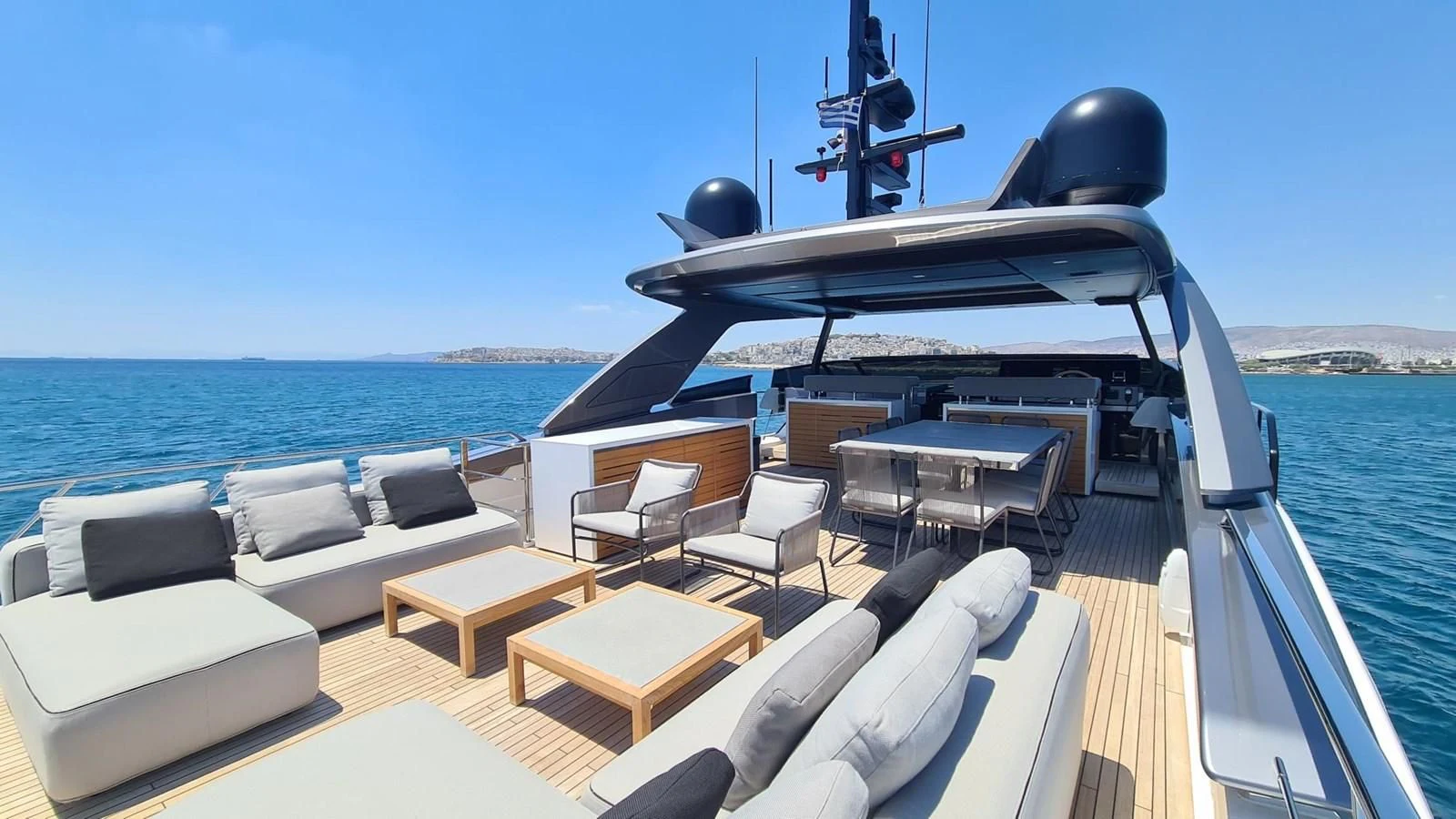 a boat on the water aboard 2021 SANLORENZO SD96 #95 Yacht for Sale