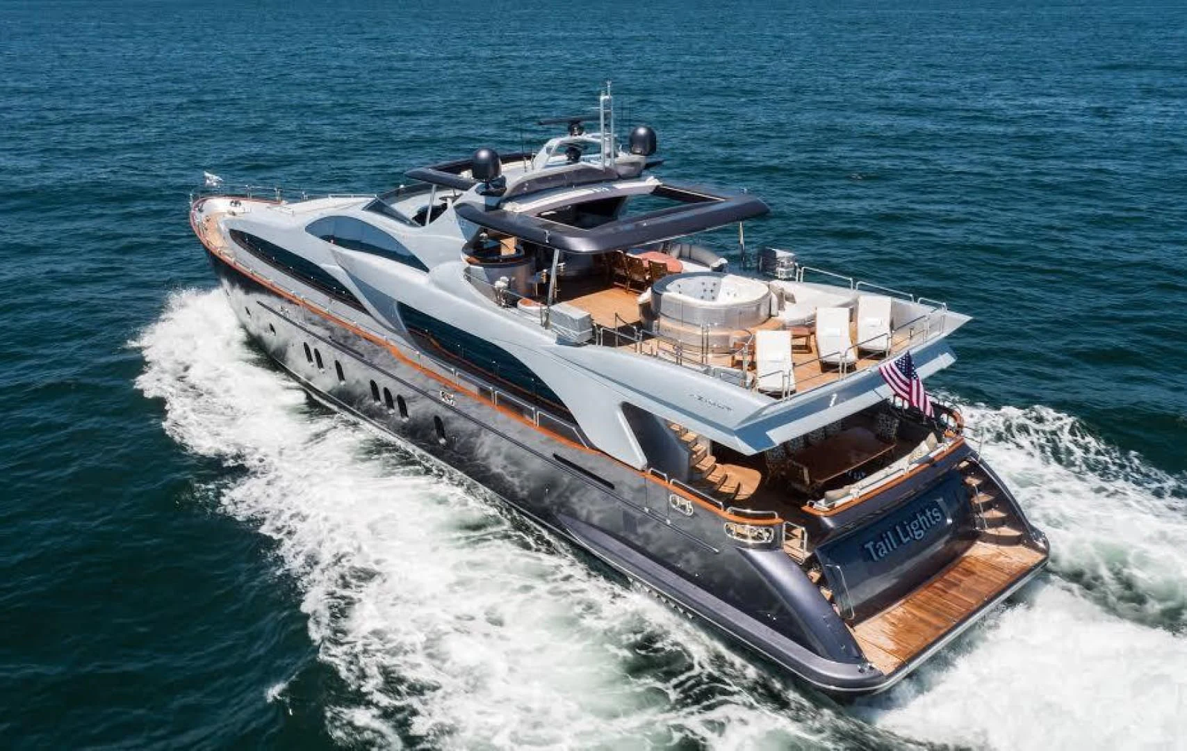 a ship on the water aboard TAIL LIGHTS Yacht for Sale