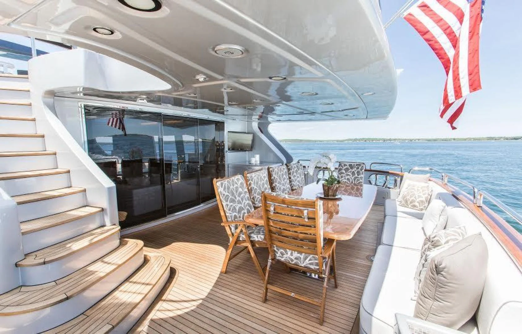 a boat on the water aboard TAIL LIGHTS Yacht for Sale