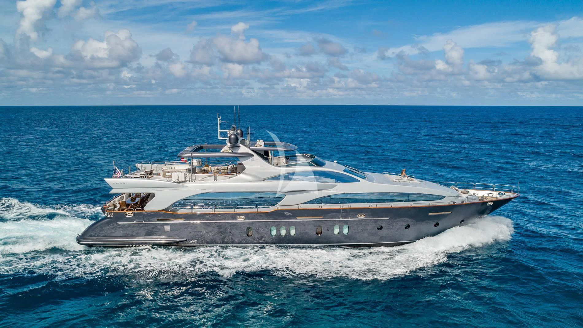 a boat on the water aboard TAIL LIGHTS Yacht for Sale