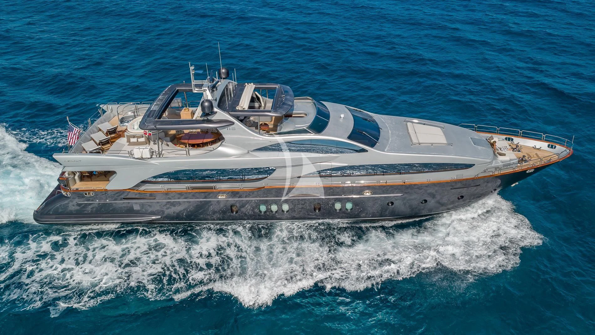 a boat on the water aboard TAIL LIGHTS Yacht for Sale