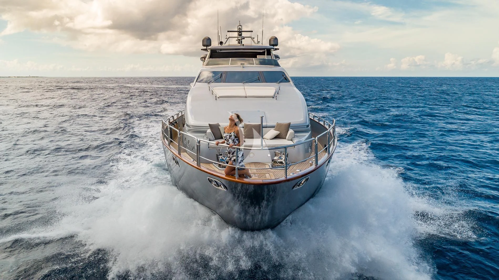 a boat on the water aboard TAIL LIGHTS Yacht for Sale