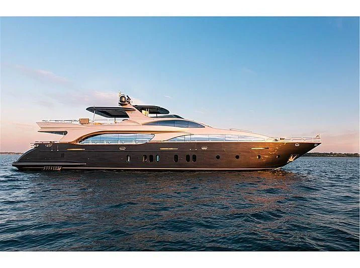 a large ship in the water aboard TAIL LIGHTS Yacht for Sale