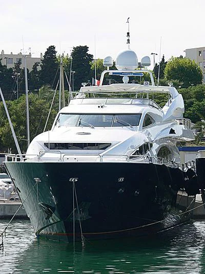 a boat in the water aboard SHEREEN Yacht for Sale
