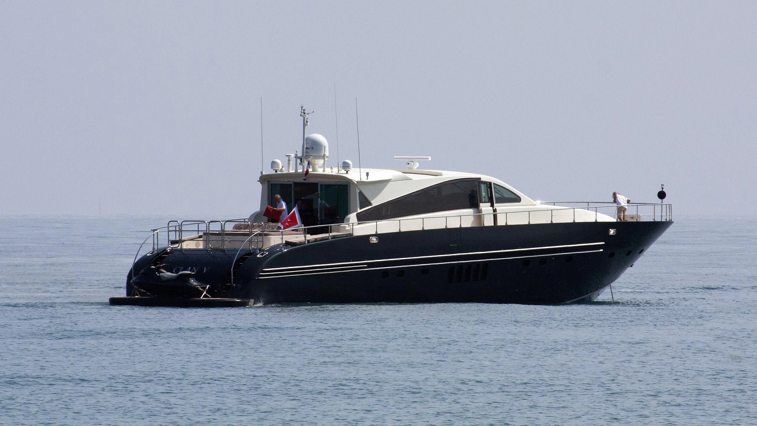 a boat in the water aboard PRINCESS AYESHA I Yacht for Sale