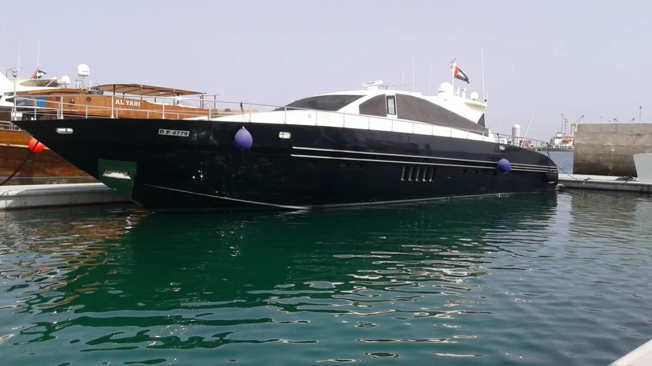 a boat in the water aboard PRINCESS AYESHA I Yacht for Sale