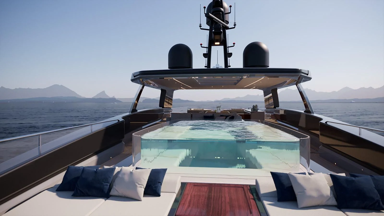 a boat on the water aboard BAGLIETTO 52M T LINE HULL 09 Yacht for Sale