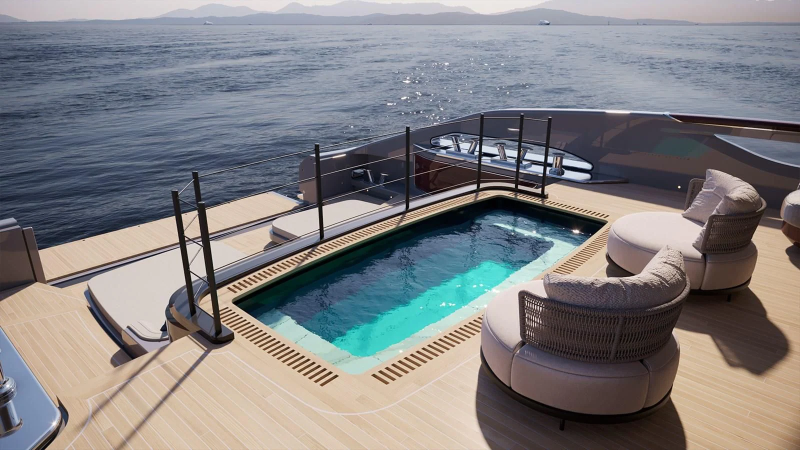 a boat on the water aboard BAGLIETTO 52M T LINE HULL 09 Yacht for Sale