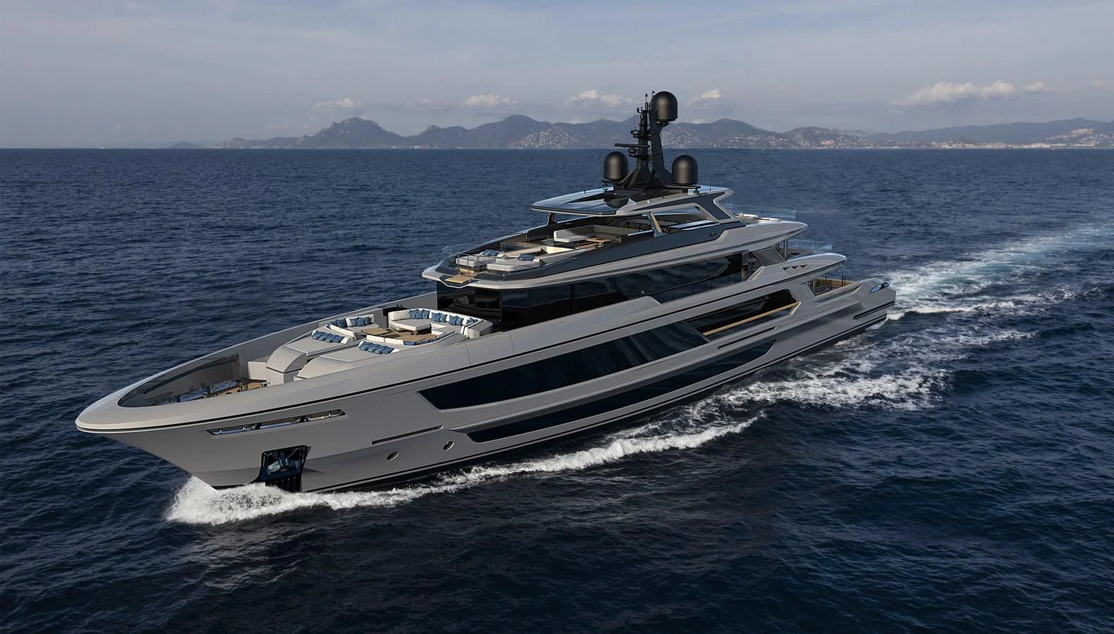 a boat on the water aboard BAGLIETTO 52M T LINE HULL 09 Yacht for Sale