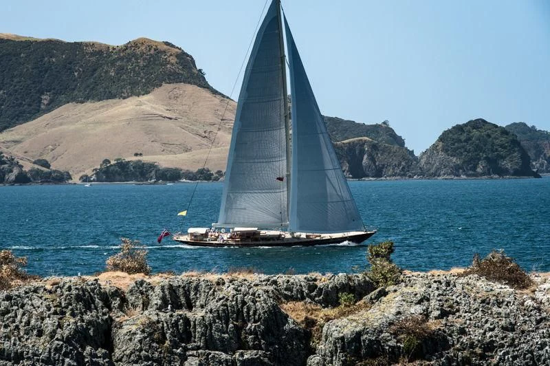 a sailboat on the water aboard PUMULA Yacht for Sale