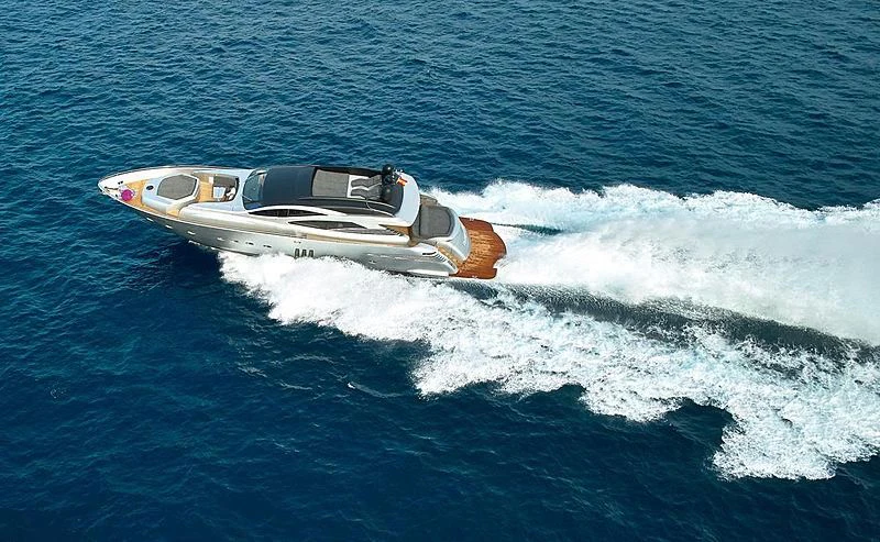 a boat in the water aboard XAMAN Yacht for Sale