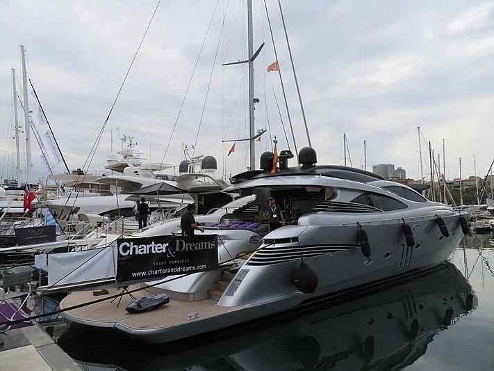 a boat with a group of people on it aboard XAMAN Yacht for Sale