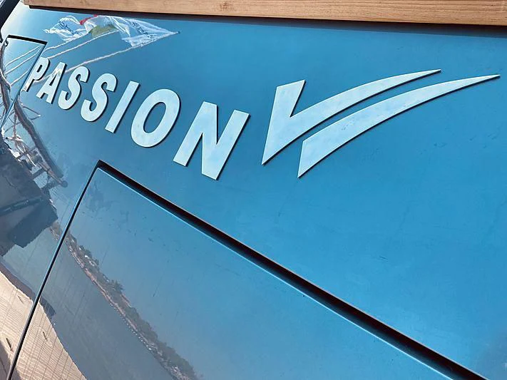 logo aboard PASSION VI Yacht for Sale