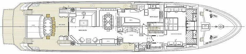 diagram aboard JUANKY Yacht for Sale