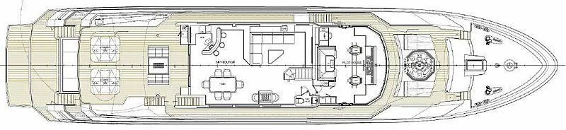 diagram, engineering drawing aboard JUANKY Yacht for Sale