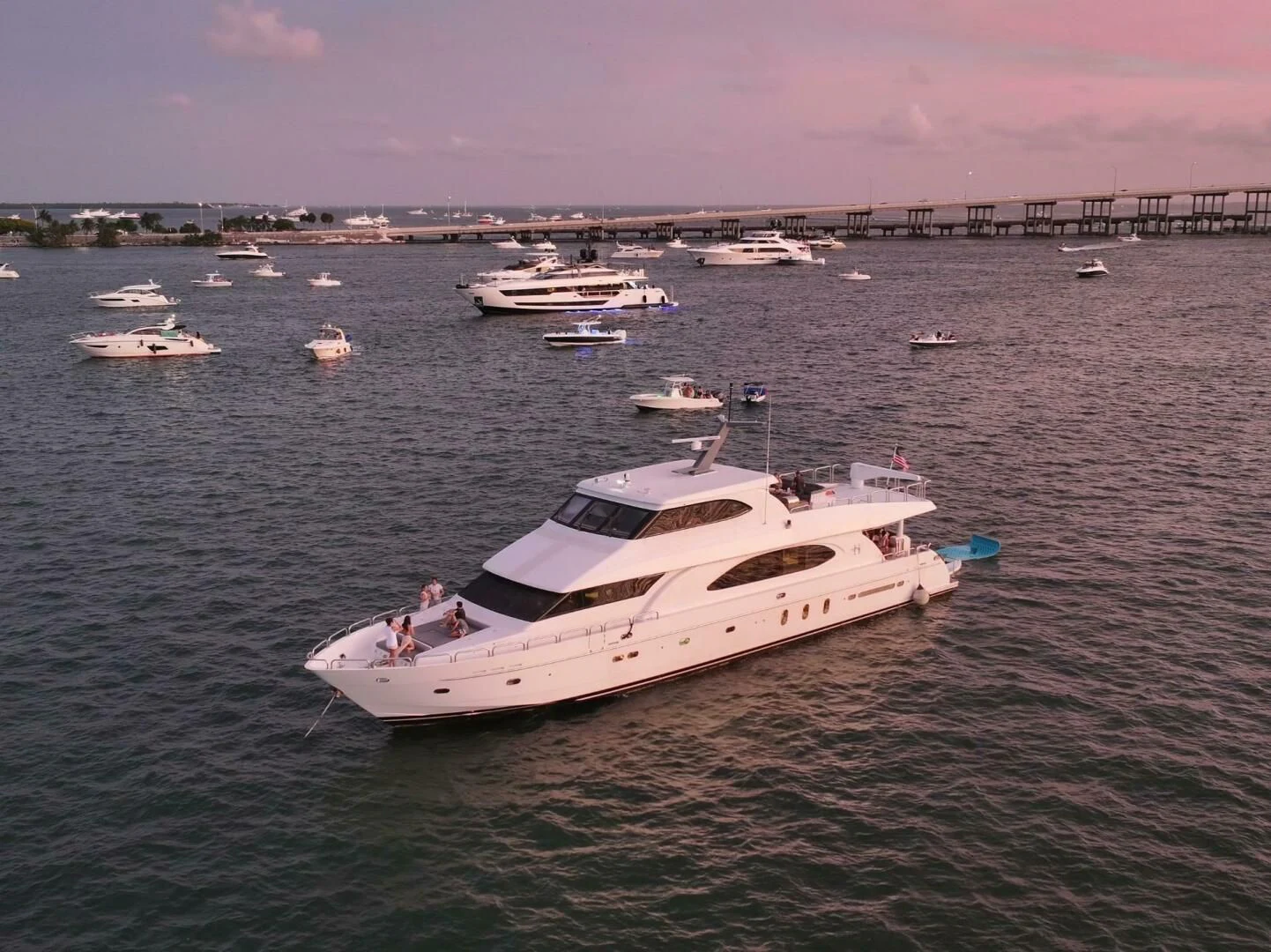 a boat in the water aboard OCEAN 1 Yacht for Sale