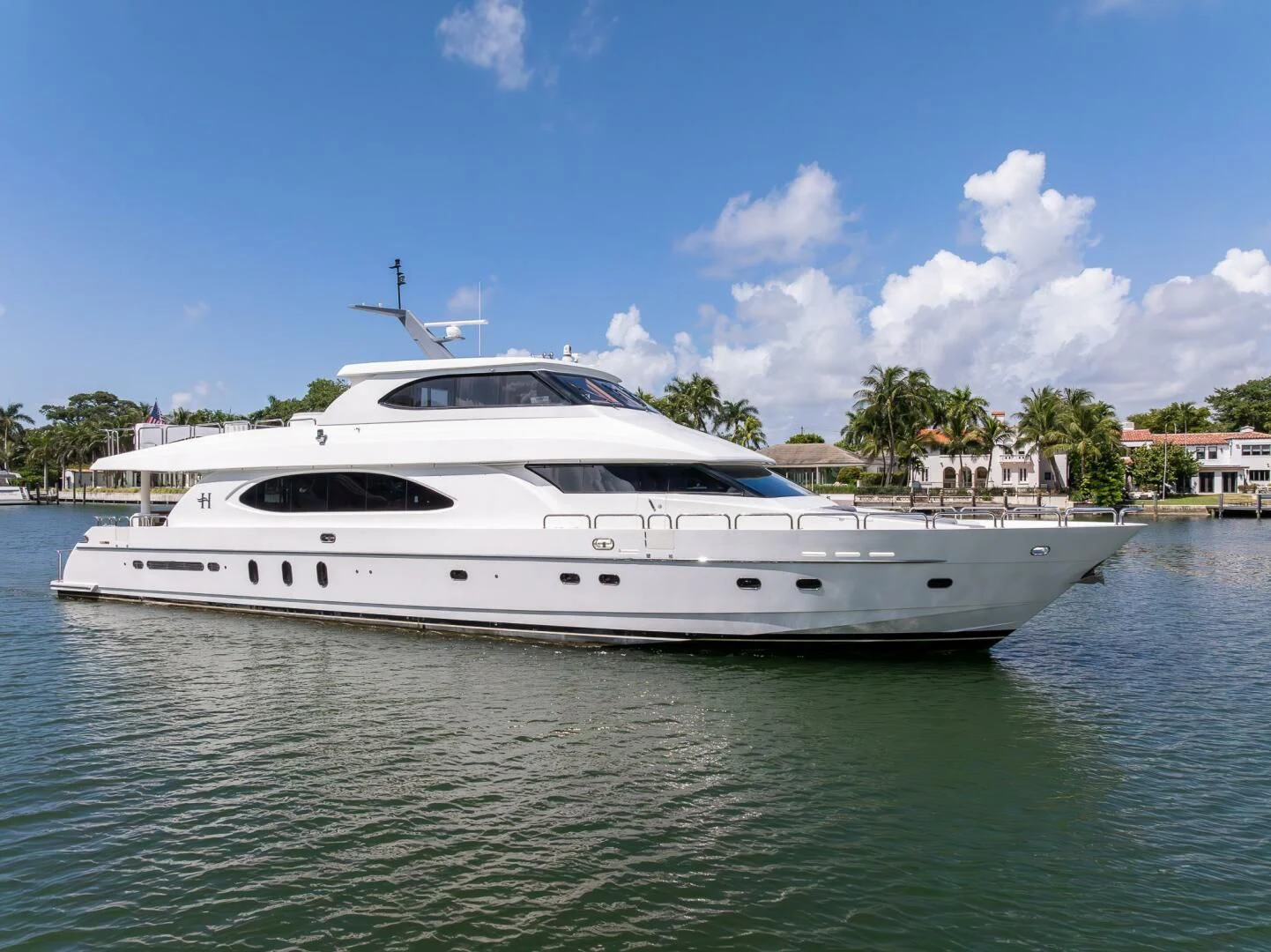 a white yacht on the water aboard OCEAN 1 Yacht for Sale