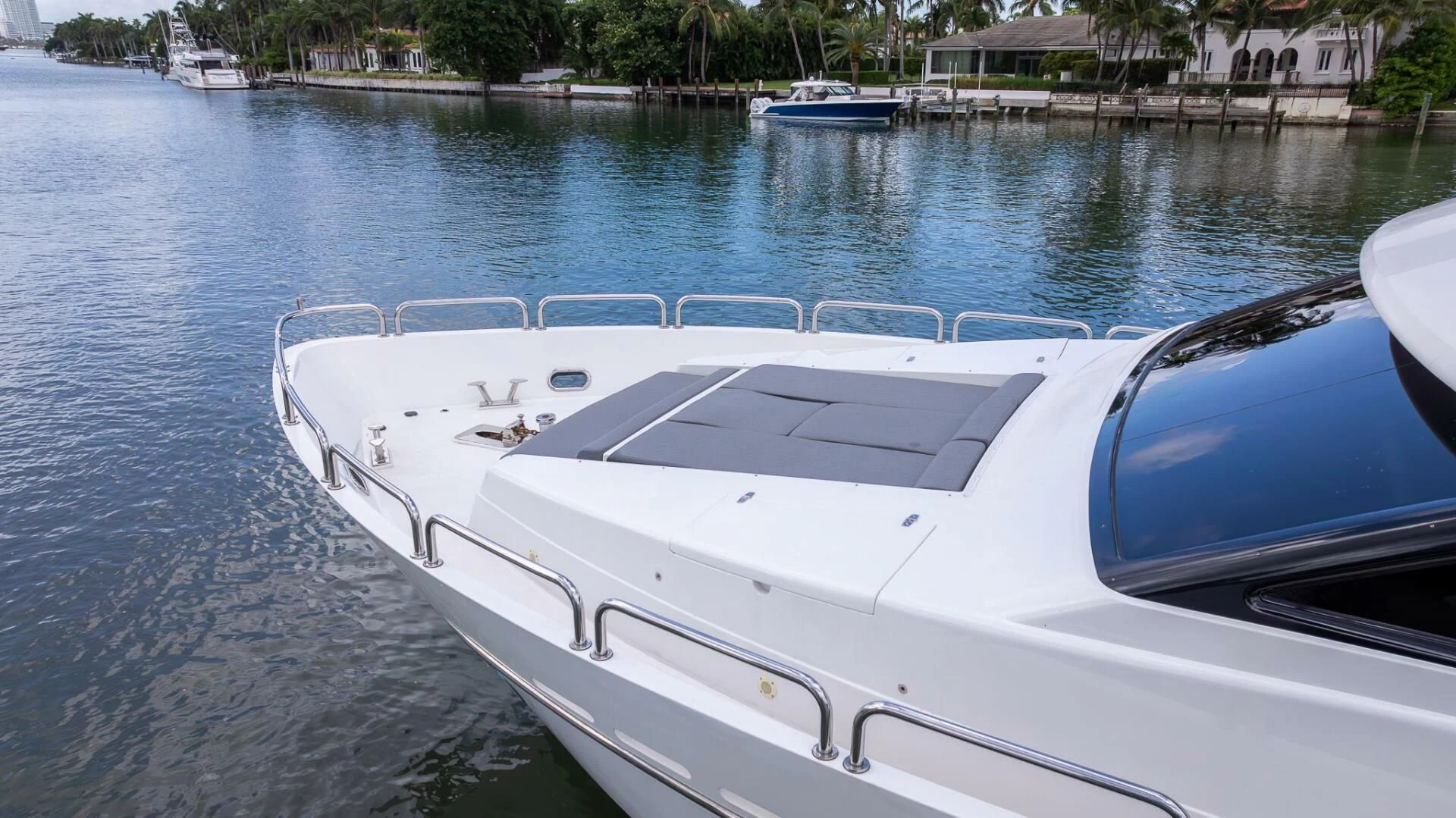 a boat on the water aboard OCEAN 1 Yacht for Sale