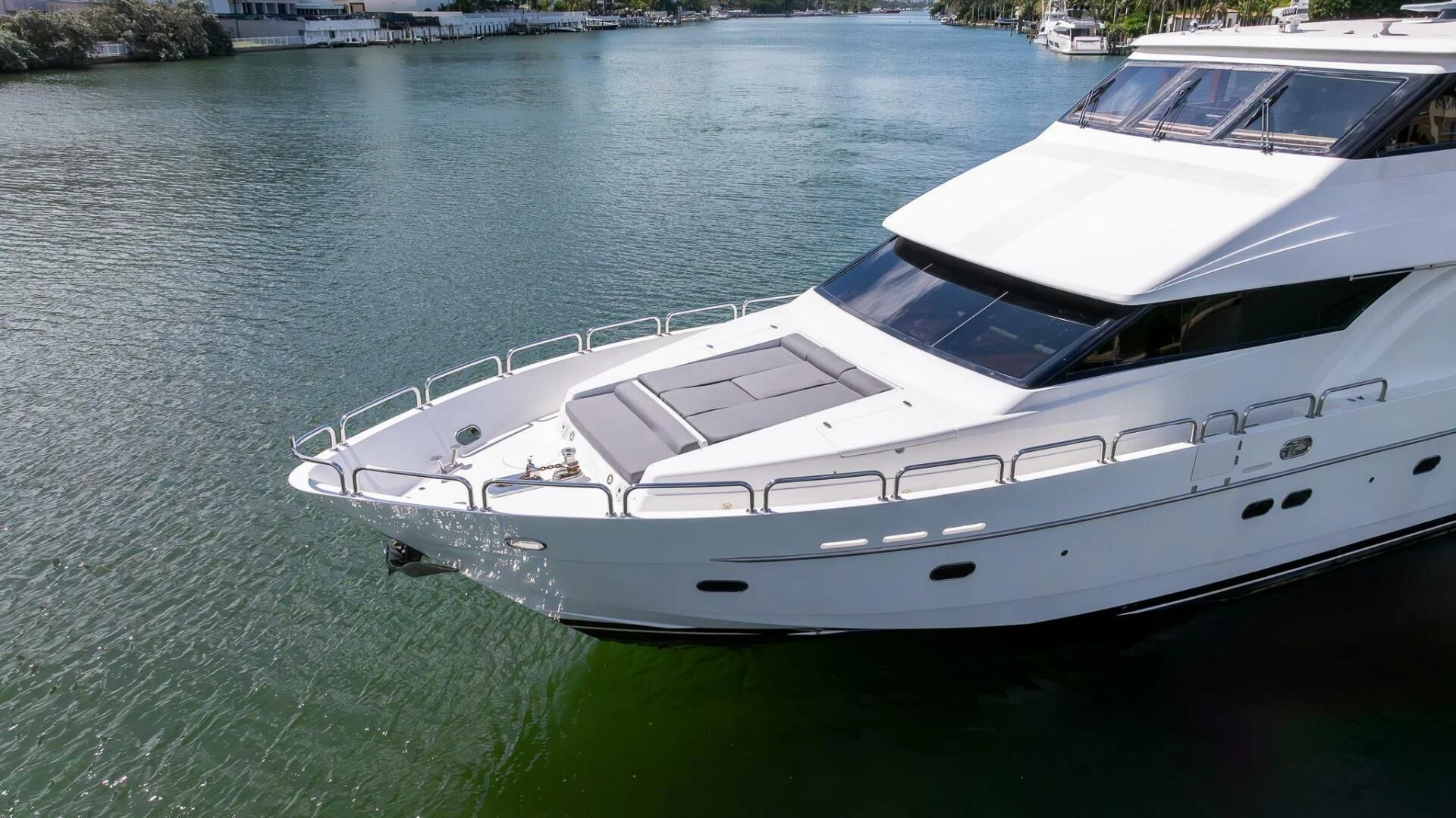 a white yacht in the water aboard OCEAN 1 Yacht for Sale