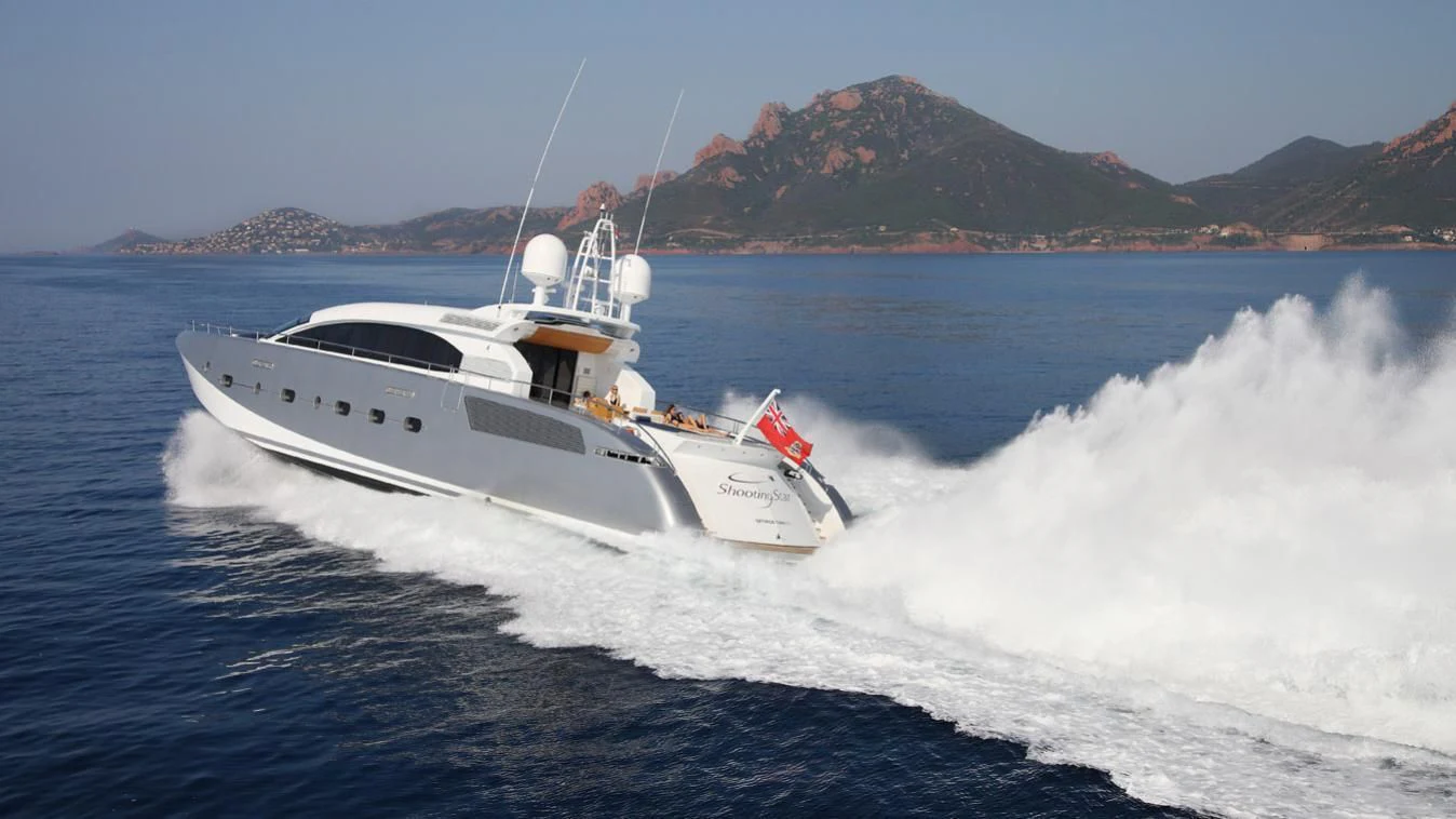 a boat on the water aboard KESTREL Yacht for Sale