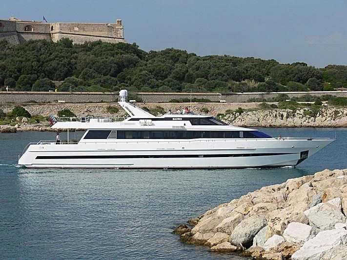 a boat in the water aboard AVALON Yacht for Sale