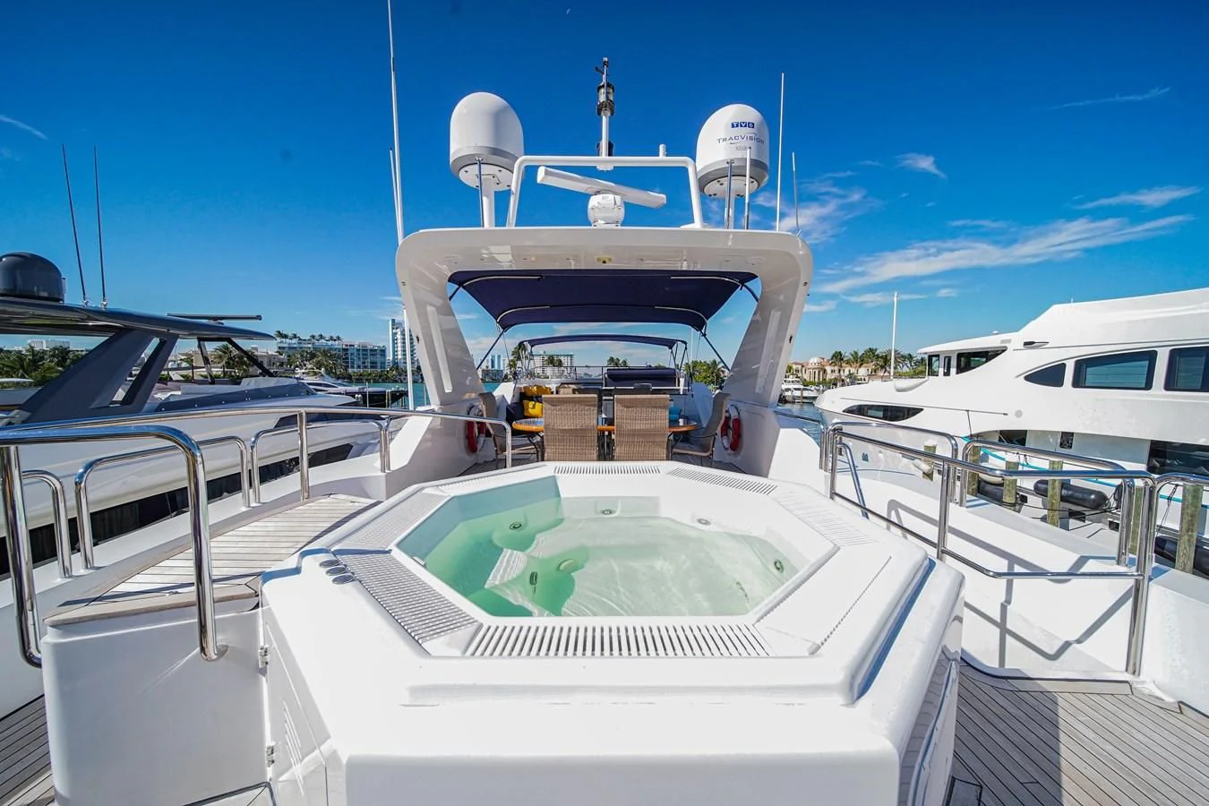 a boat on the water aboard AVALON Yacht for Sale