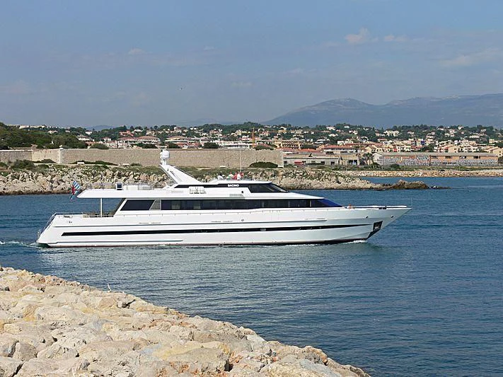 a boat on the water aboard AVALON Yacht for Sale