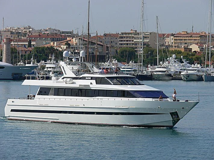 a boat in the water aboard AVALON Yacht for Sale