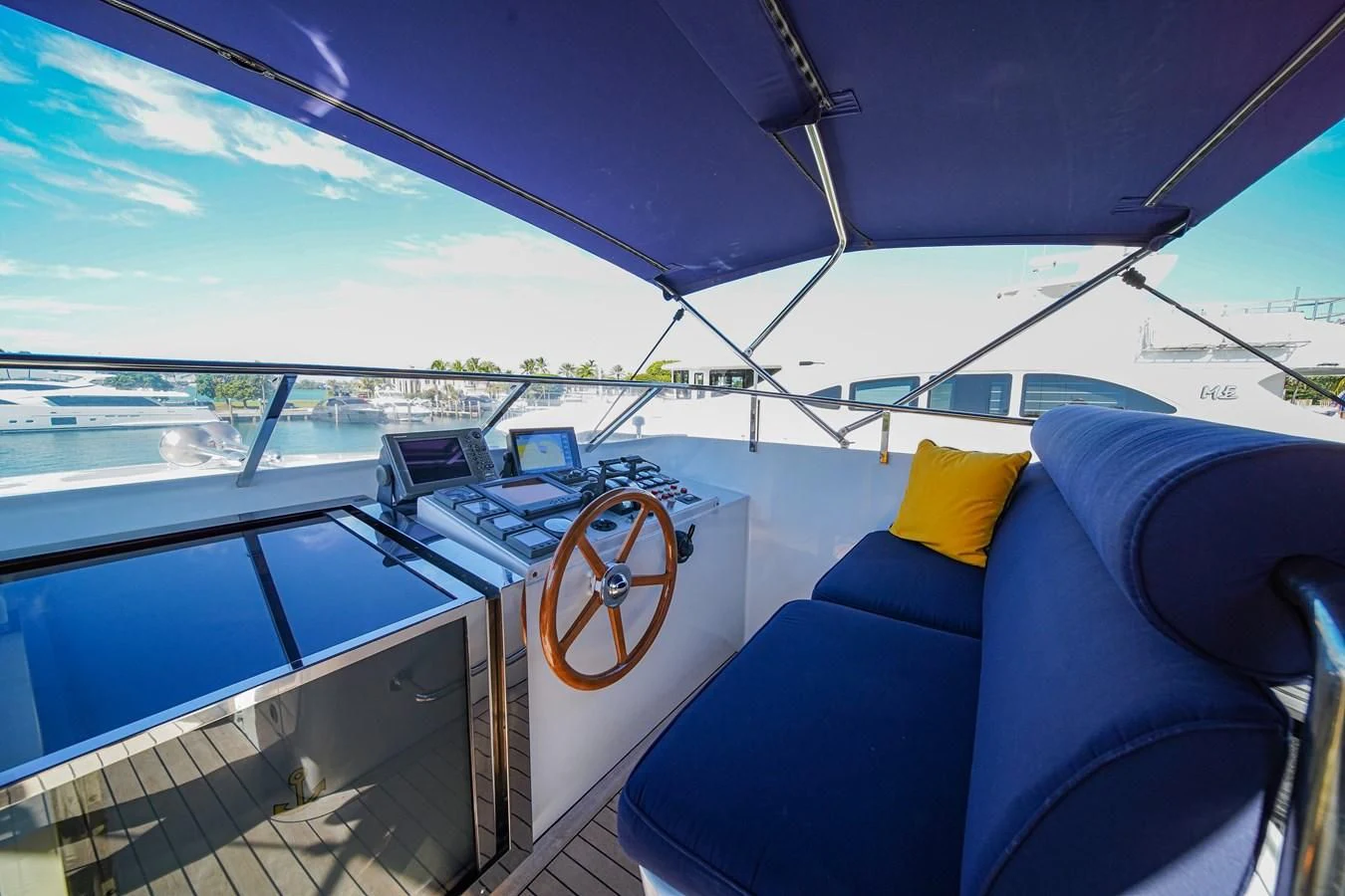 inside of a boat aboard AVALON Yacht for Sale