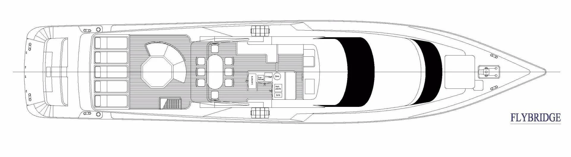 engineering drawing aboard AVALON Yacht for Sale