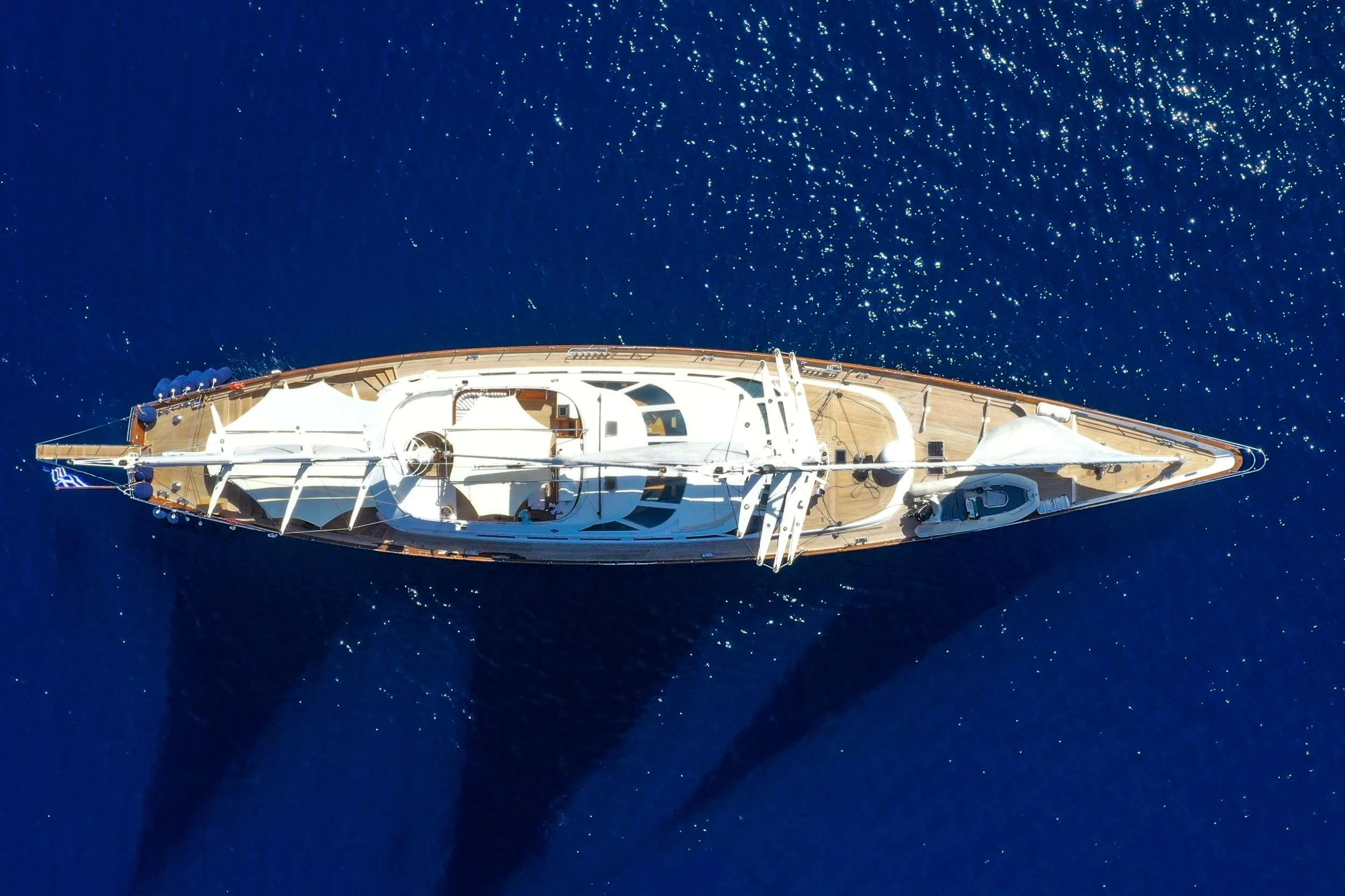 a space ship in space aboard TAMARITA Yacht for Sale