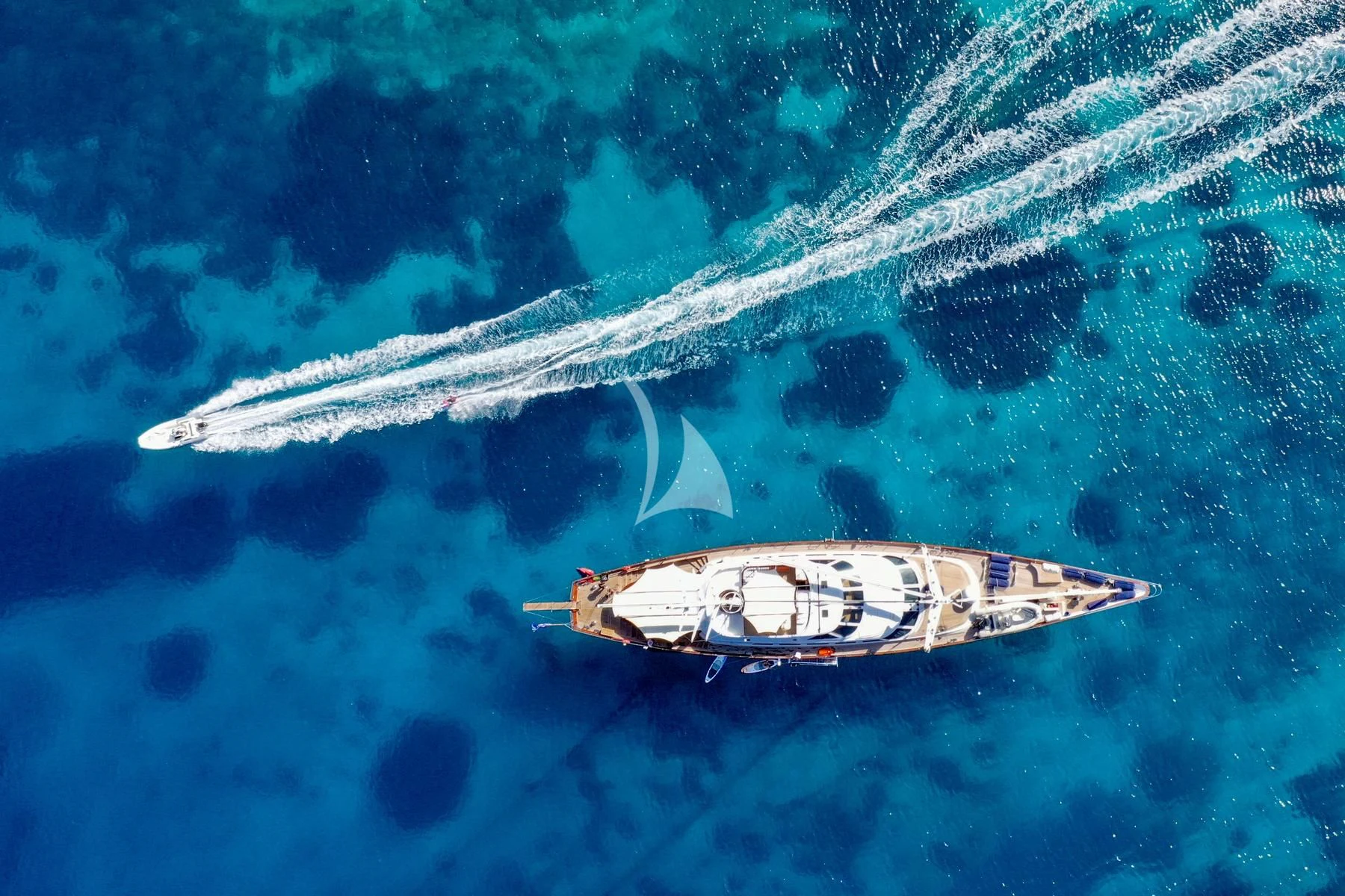 a boat in the water aboard TAMARITA Yacht for Sale
