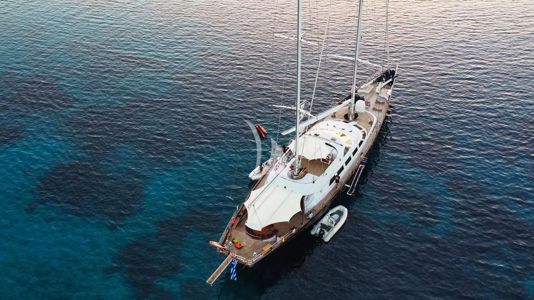 a boat in the water aboard TAMARITA Yacht for Sale
