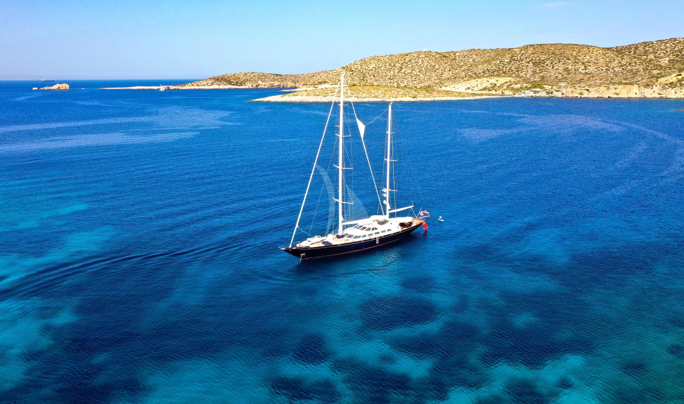 a boat in the water aboard TAMARITA Yacht for Sale