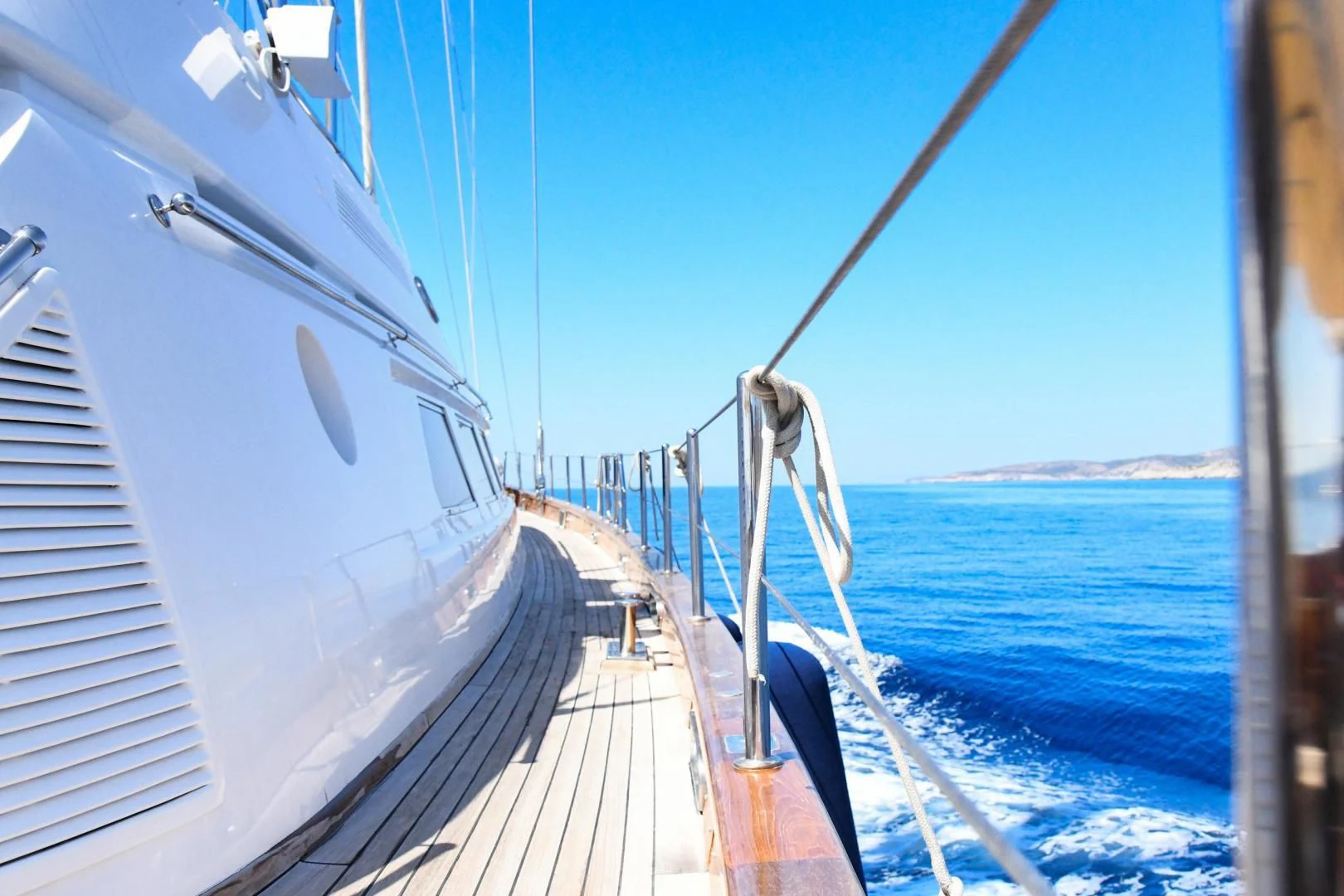 a boat on the water aboard TAMARITA Yacht for Sale