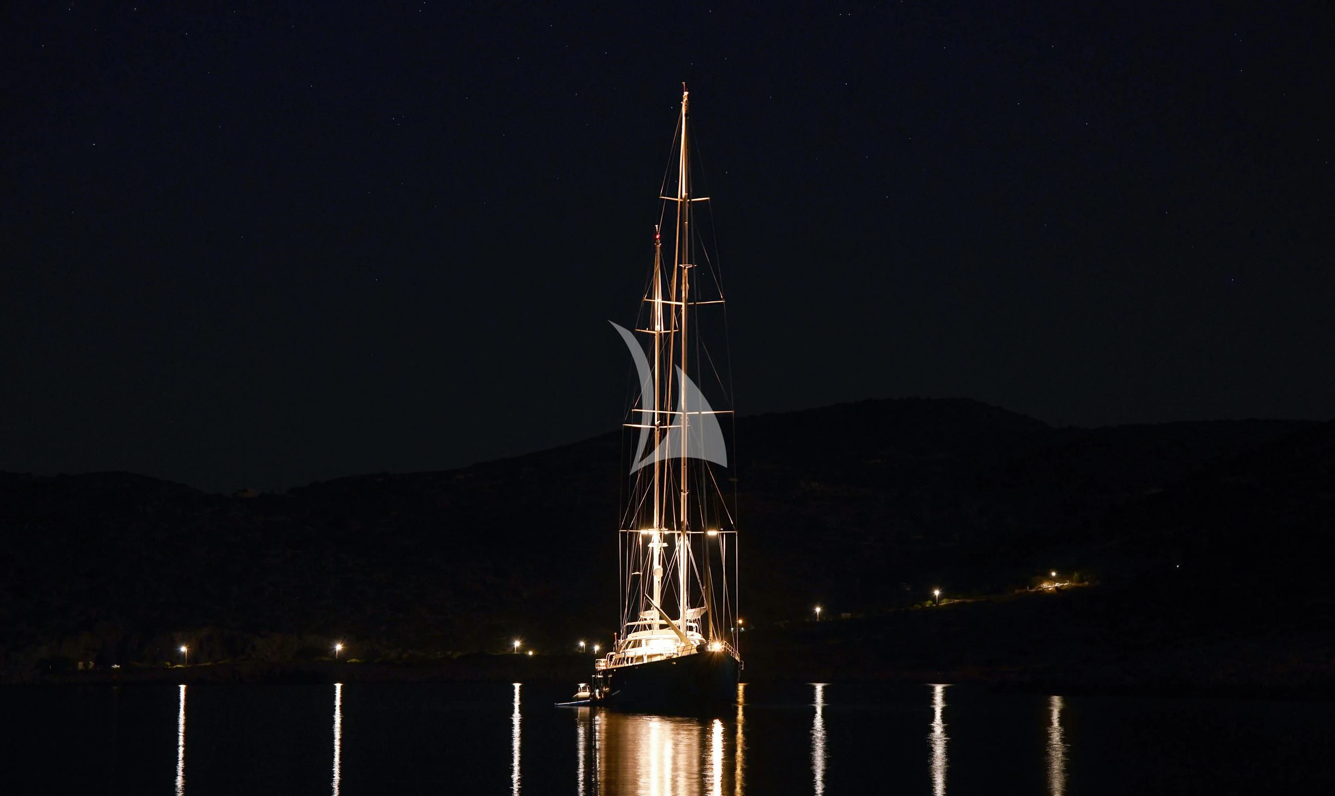 a tall metal tower aboard TAMARITA Yacht for Sale