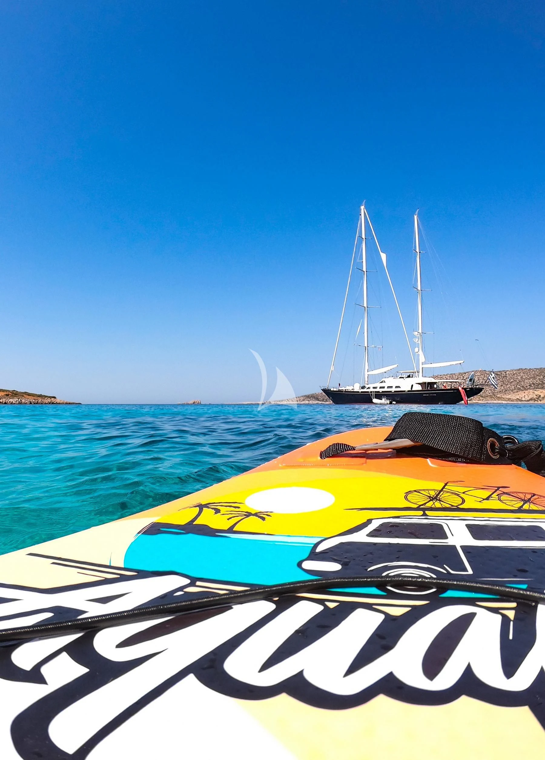 a boat on the water aboard TAMARITA Yacht for Sale