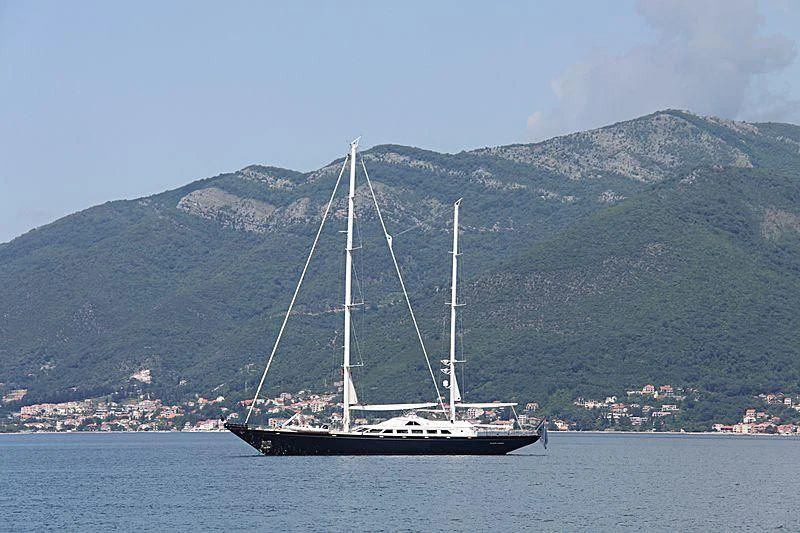 a sailboat on the water aboard TAMARITA Yacht for Sale
