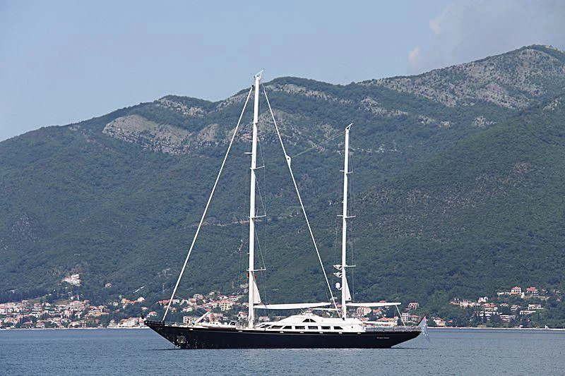 a sailboat on the water aboard TAMARITA Yacht for Sale